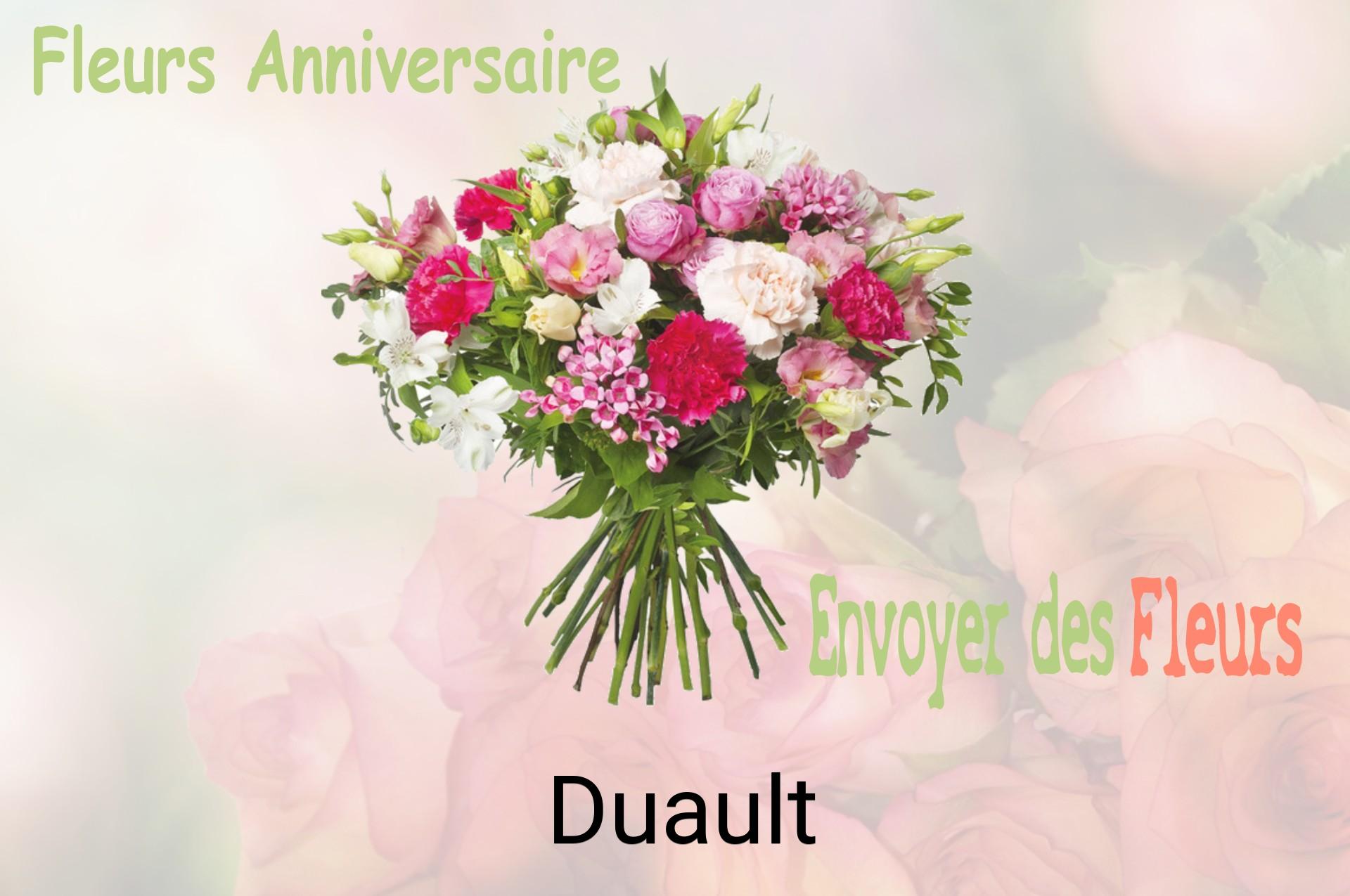 Bouquet de fleurs d’anniversaire livré à Duault