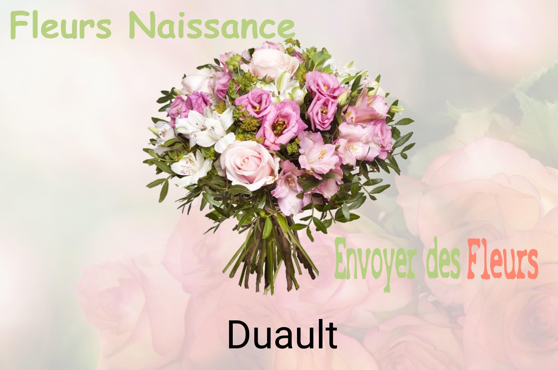 Bouquet de fleurs de naissance livré à Duault